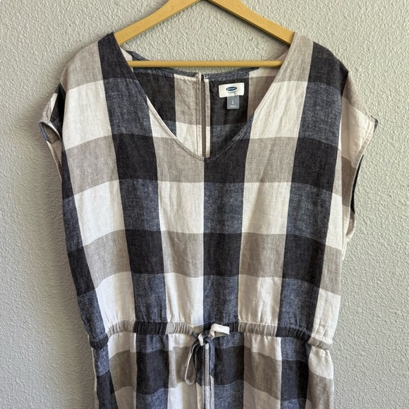 Old Navy Linen Blend Romper Size Large - Picture 3 of 8